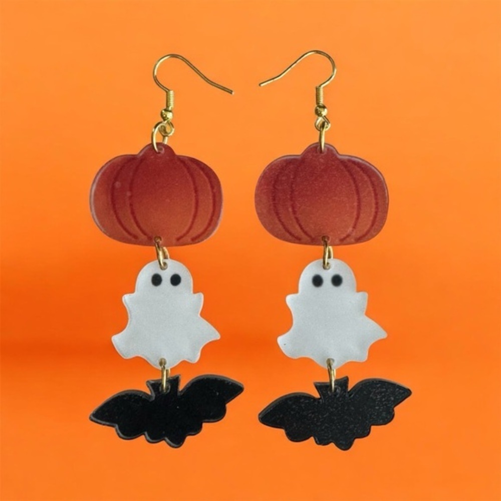 Halloween Acrylic Earrings!